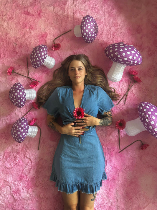 Wake Up Dreaming Denim Dress