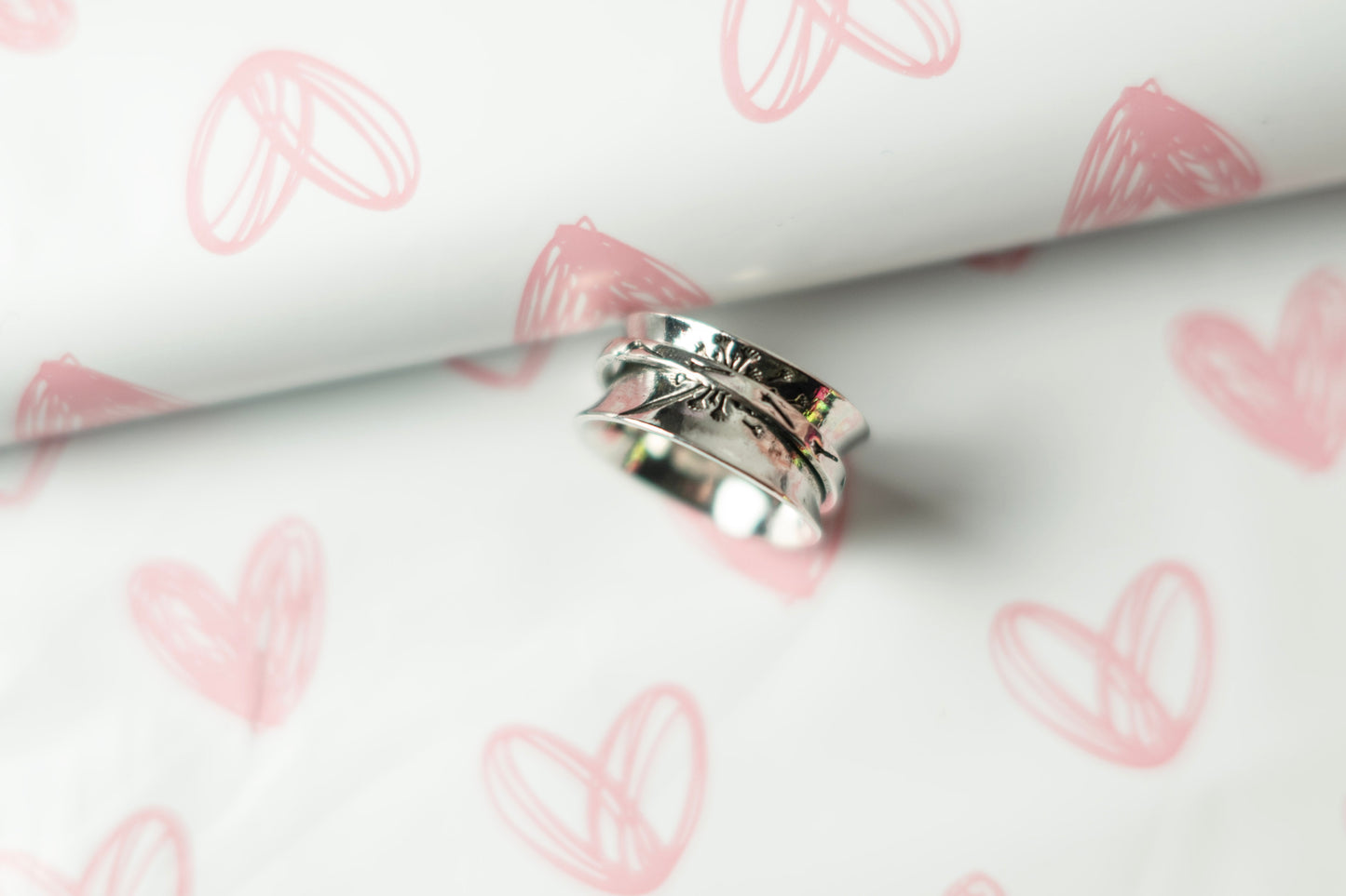 Dandelion Silver Ring