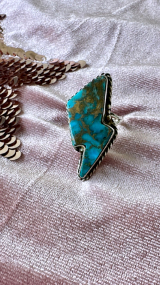Turquoise Lightning Ring