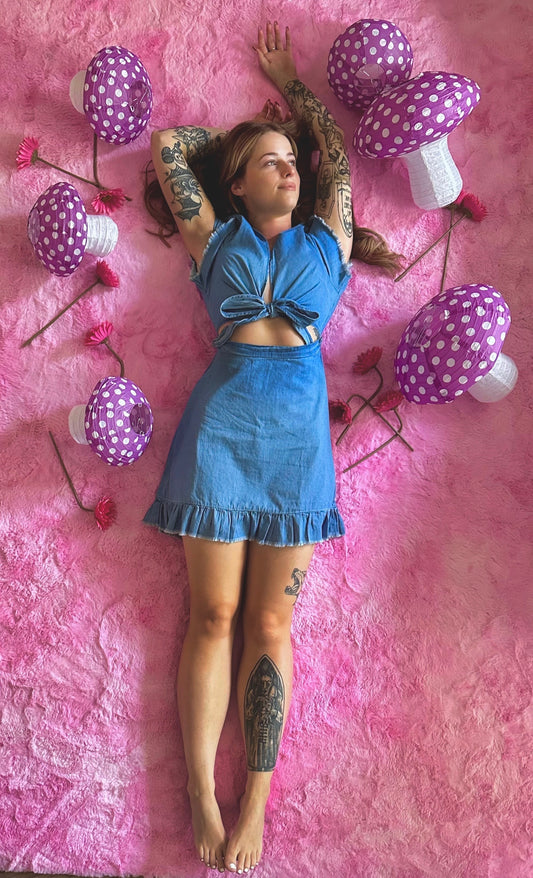 Wake Up Dreaming Denim Dress