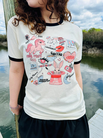 Pink Pony Club Collage Tee